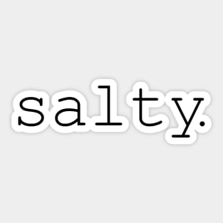 Salty Sticker